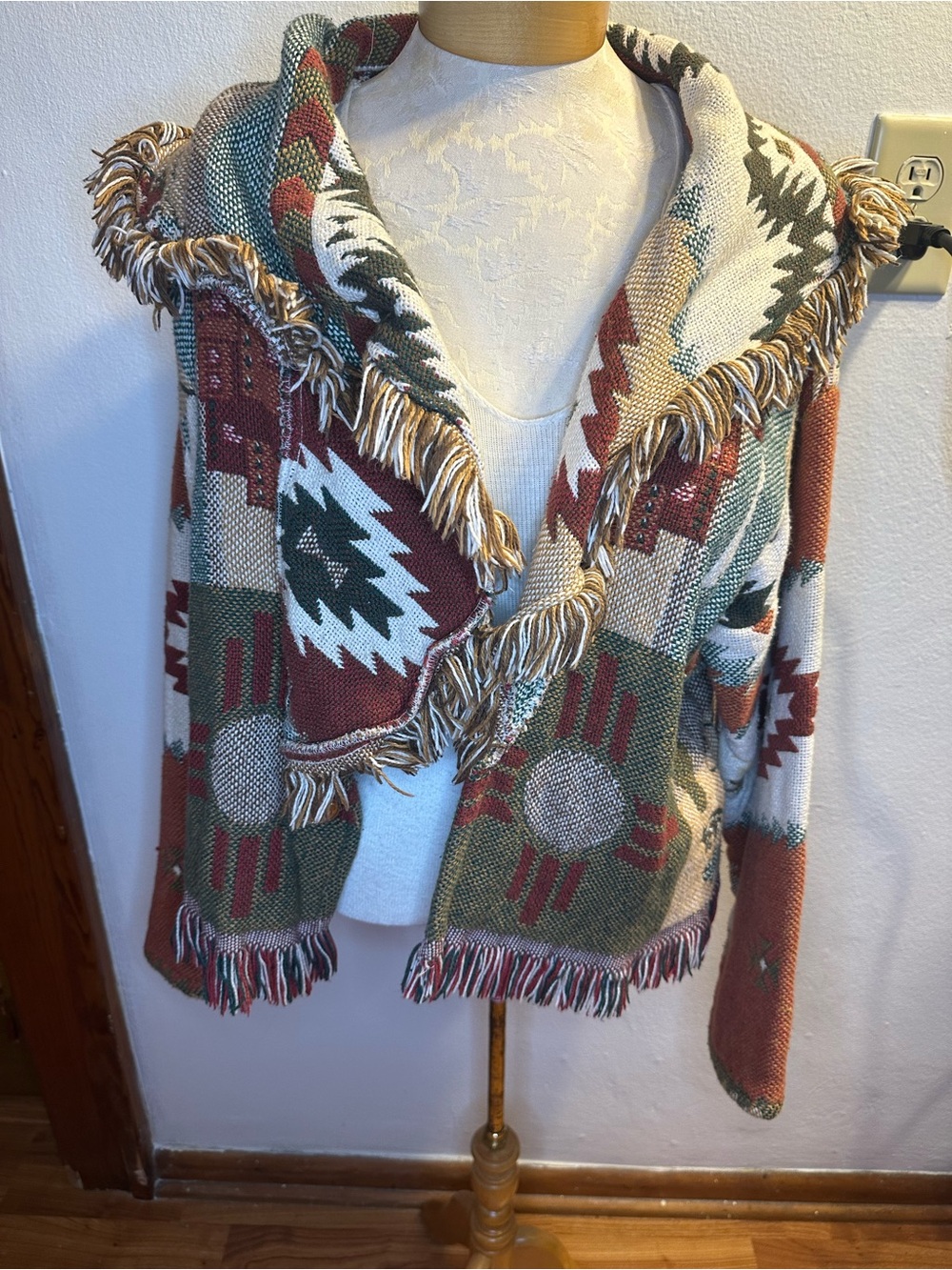 Vintage Western Scene Tapestry Jacket